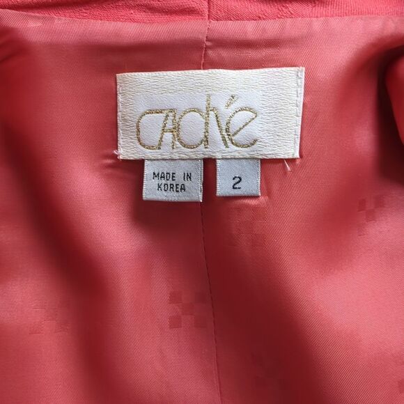 Caché Gold Label Vintage Two Piece Outfit Vest & Skirt - Picture 12 of 16